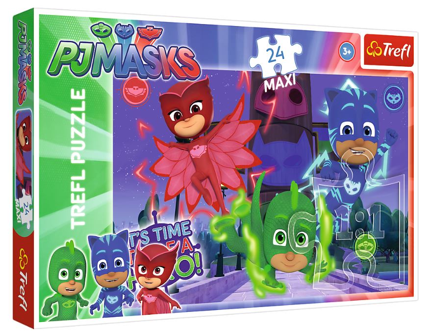 PUZZLE MAXI 24 Ukryci bohaterowie /PJ Masks 14262