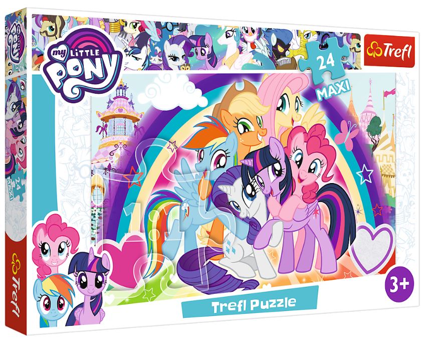PUZZLE MAXI 24 Szczęśliwe kucyki /Hasbro MLP 14269