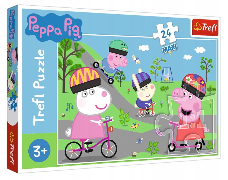 PUZZLE MAXI 24 Aktywny dzień Świnki Peppy 14330