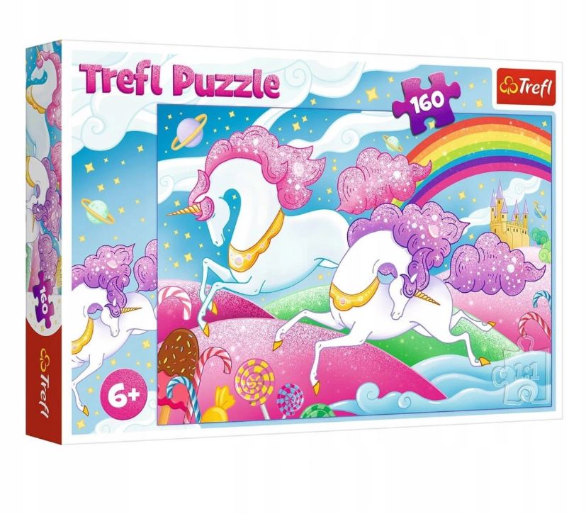 PUZZLE 160 Galopujące jednorożce /Trefl 15372