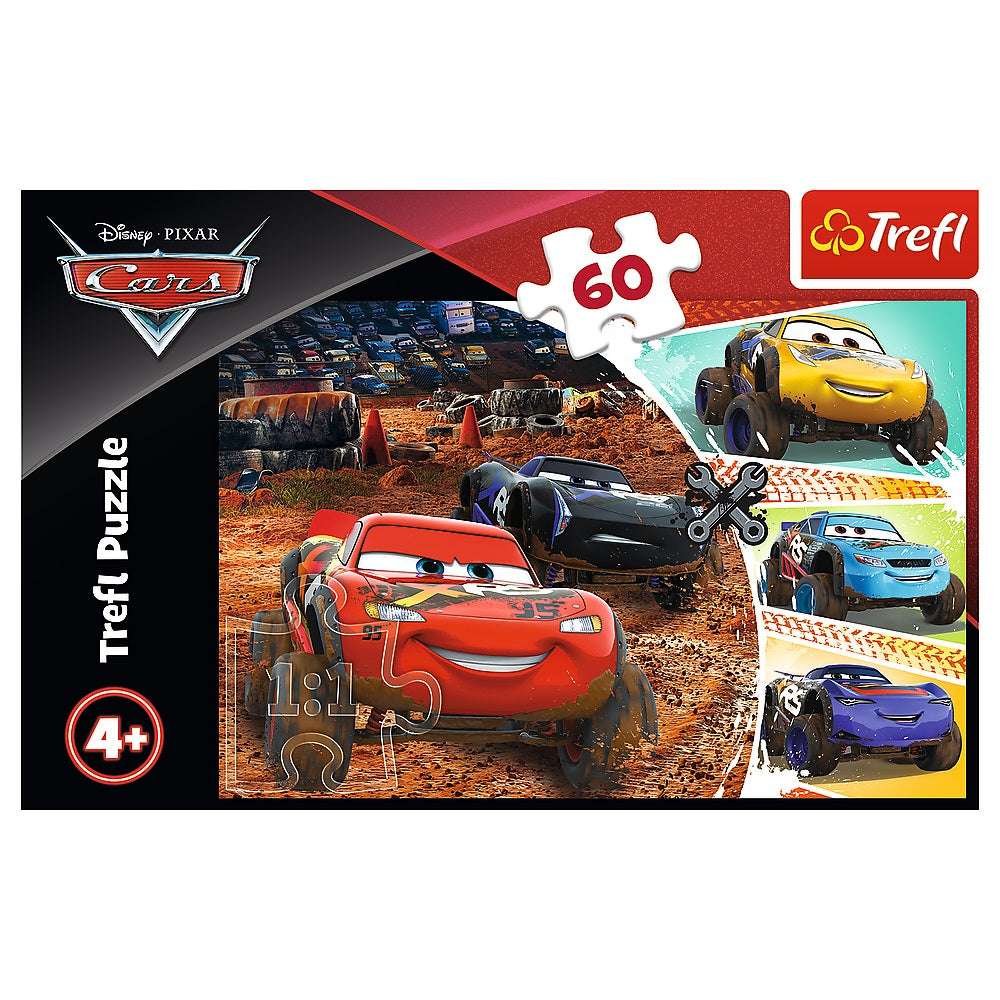 Puzzle 60 zygzak mcqueen z przyjaciółmi cars 3
