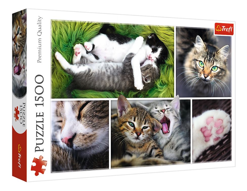 PUZZLE 1500 Kocie sprawy - kolaż 26145