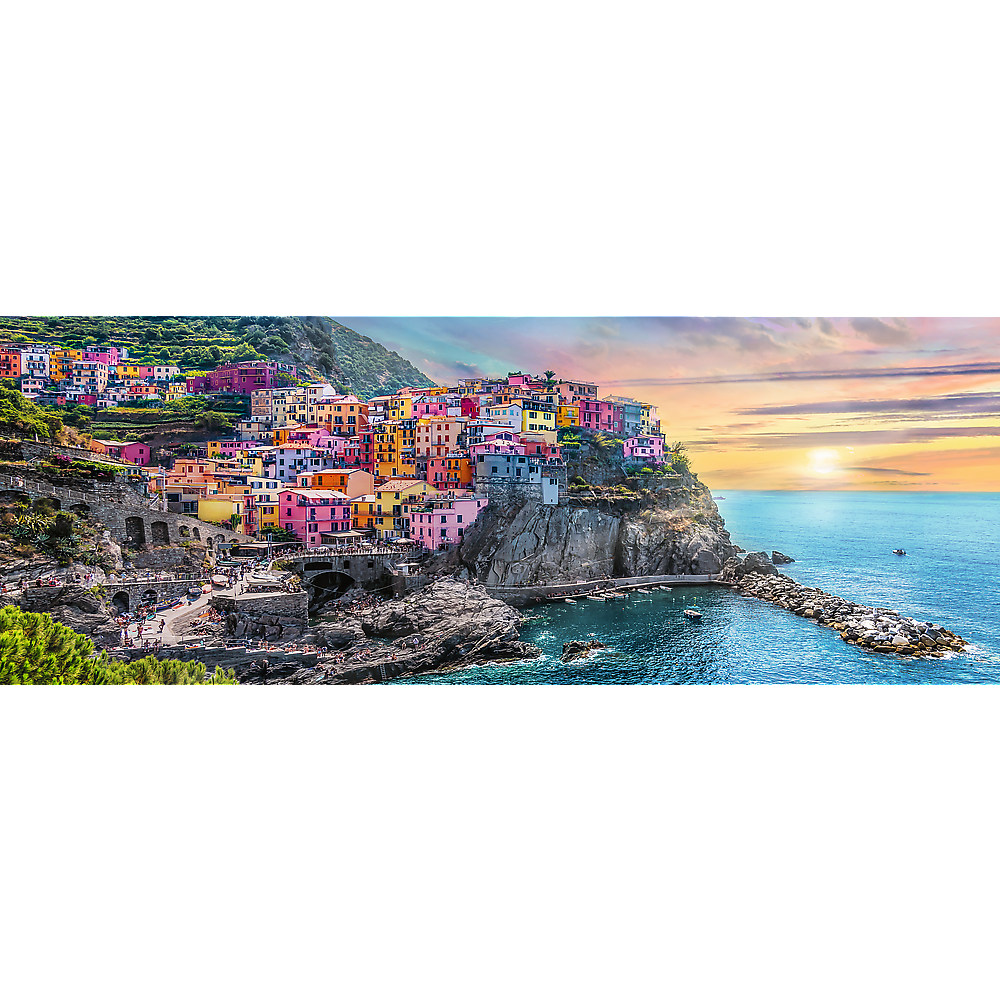 PUZZLE 500 Panorama Vernazza o zach.słońca 29516
