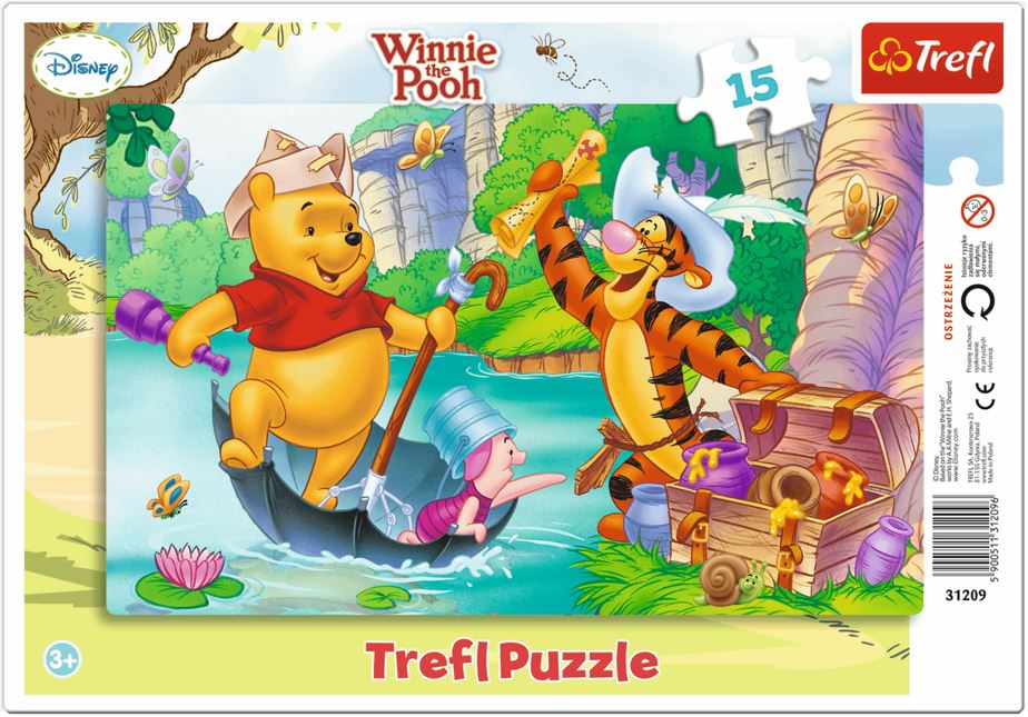 PUZZLE Ramkowe 15 Wyprawa po skarb /Disney 31209