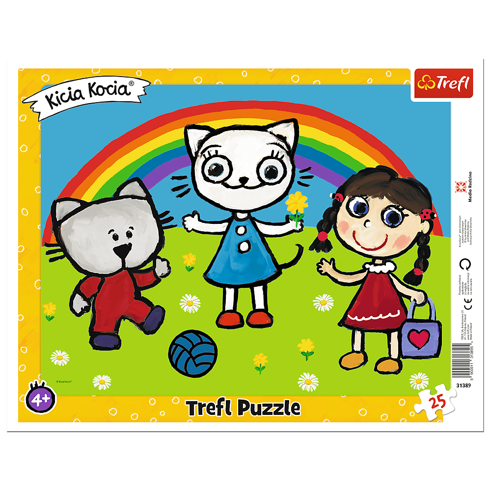 PUZZLE Ramkowe 25 Pogodny dzień Kici Koci 31389