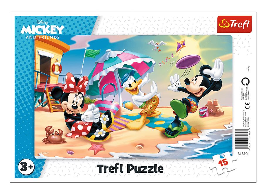 PUZZLE Ramkowe 15 Zabawy na plaży 31390