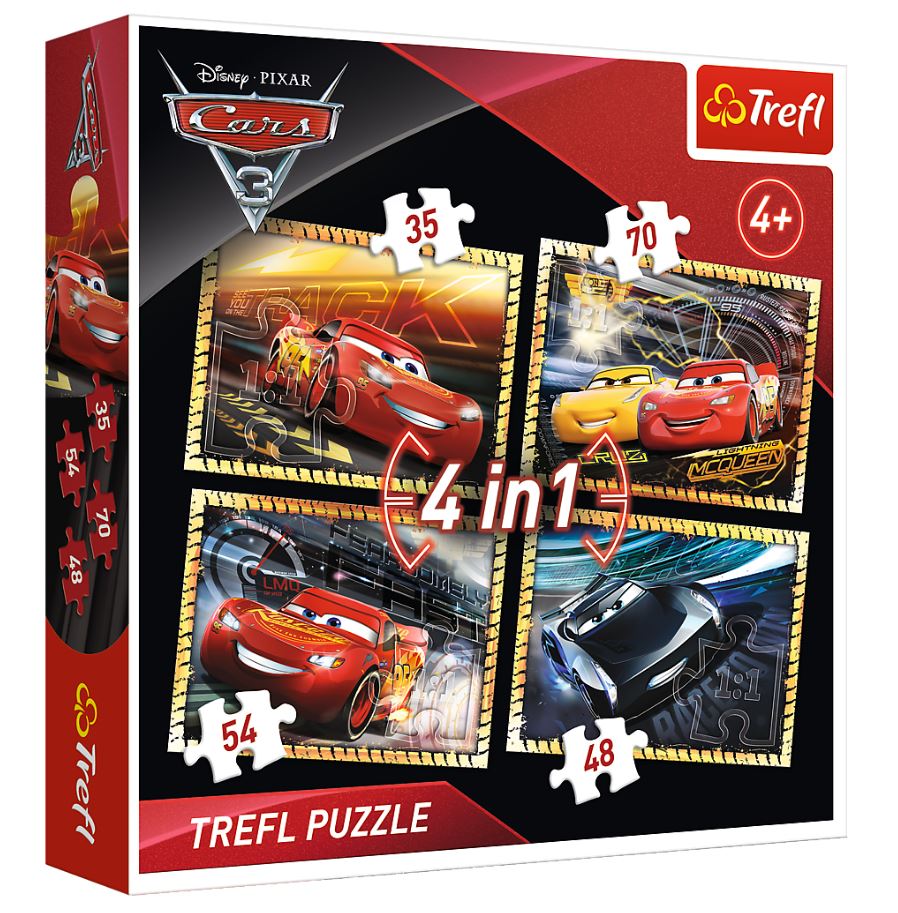 PUZZLE 4w1 Gotowi do wyścigu /Cars3 34276