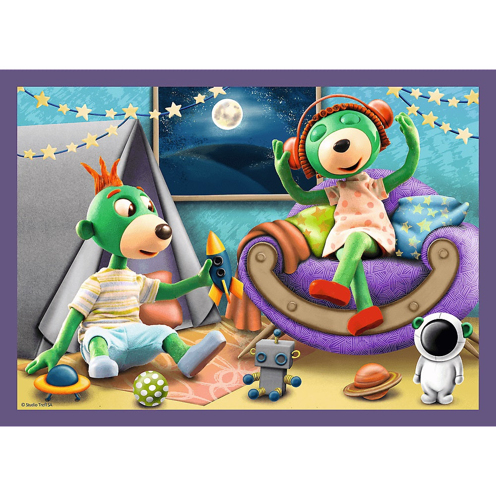 PUZZLE 4w1 Wieczorne rytuałyTreflików 34370