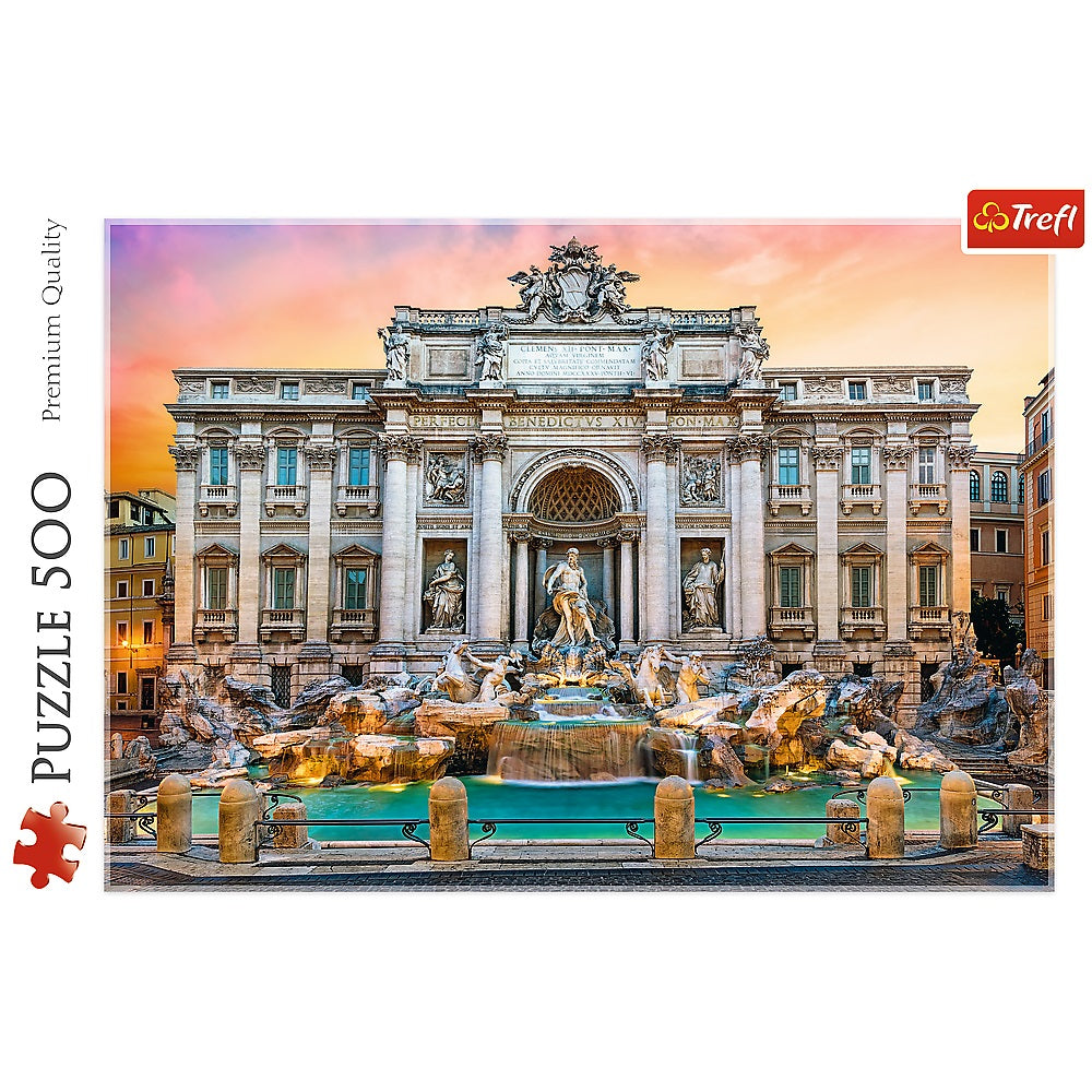 PUZZLE 500 Fontanna di Trevi, Rzym 37292