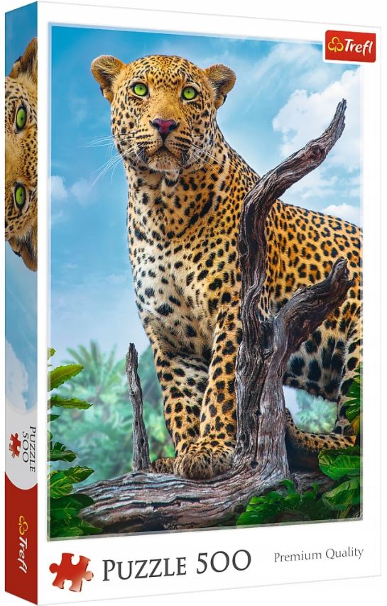 PUZZLE 500 Dziki lampart 37332