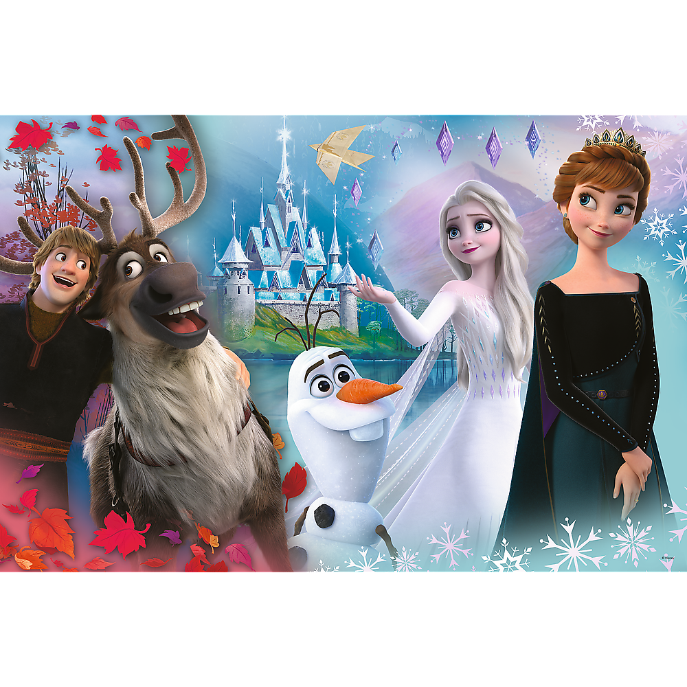 PUZZLE 104 XL W świecie Anny i Elsy jest wes.50017