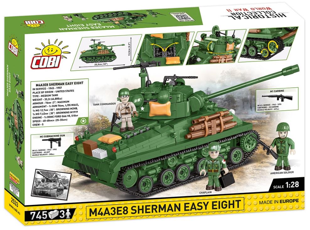 COBI HC WWII M4A Sherman 745kl 2533