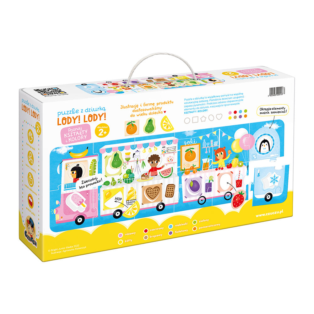 CzuCzu Puzzle z dziurką Lody! Lody! 2+