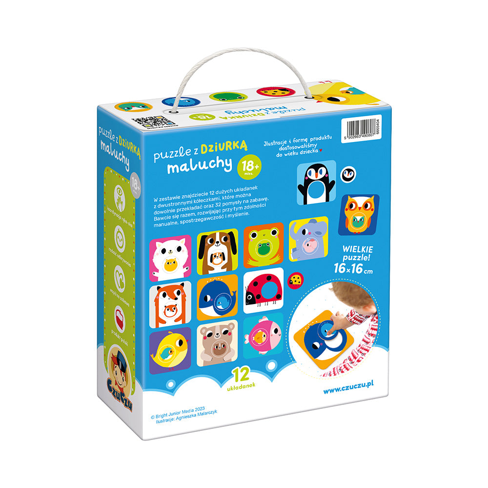 CzuCzu Puzzle z dziurką Maluchy 18m+ 90807