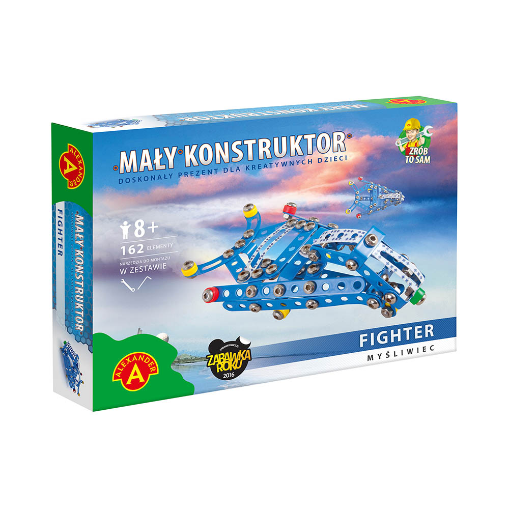 Mały konstruktor kolorowy - myśliwiec 11111