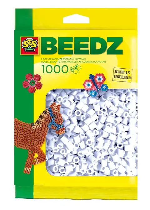 Koraliki do prasowania 1000 sztbiałe