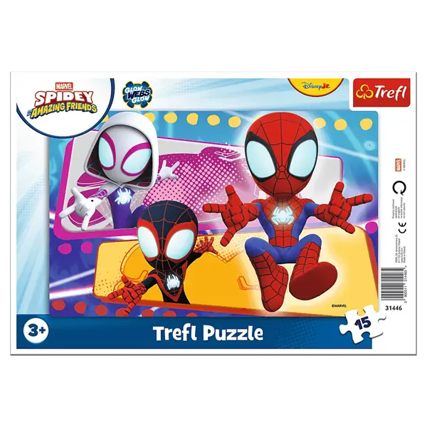 PUZZLE Ramkowe 15 Pajęcza paczka/ Spidey 31445