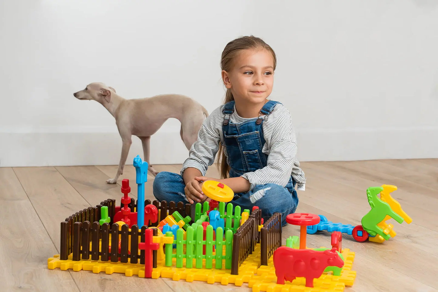 Klocki konstrukcyjne Mini farma