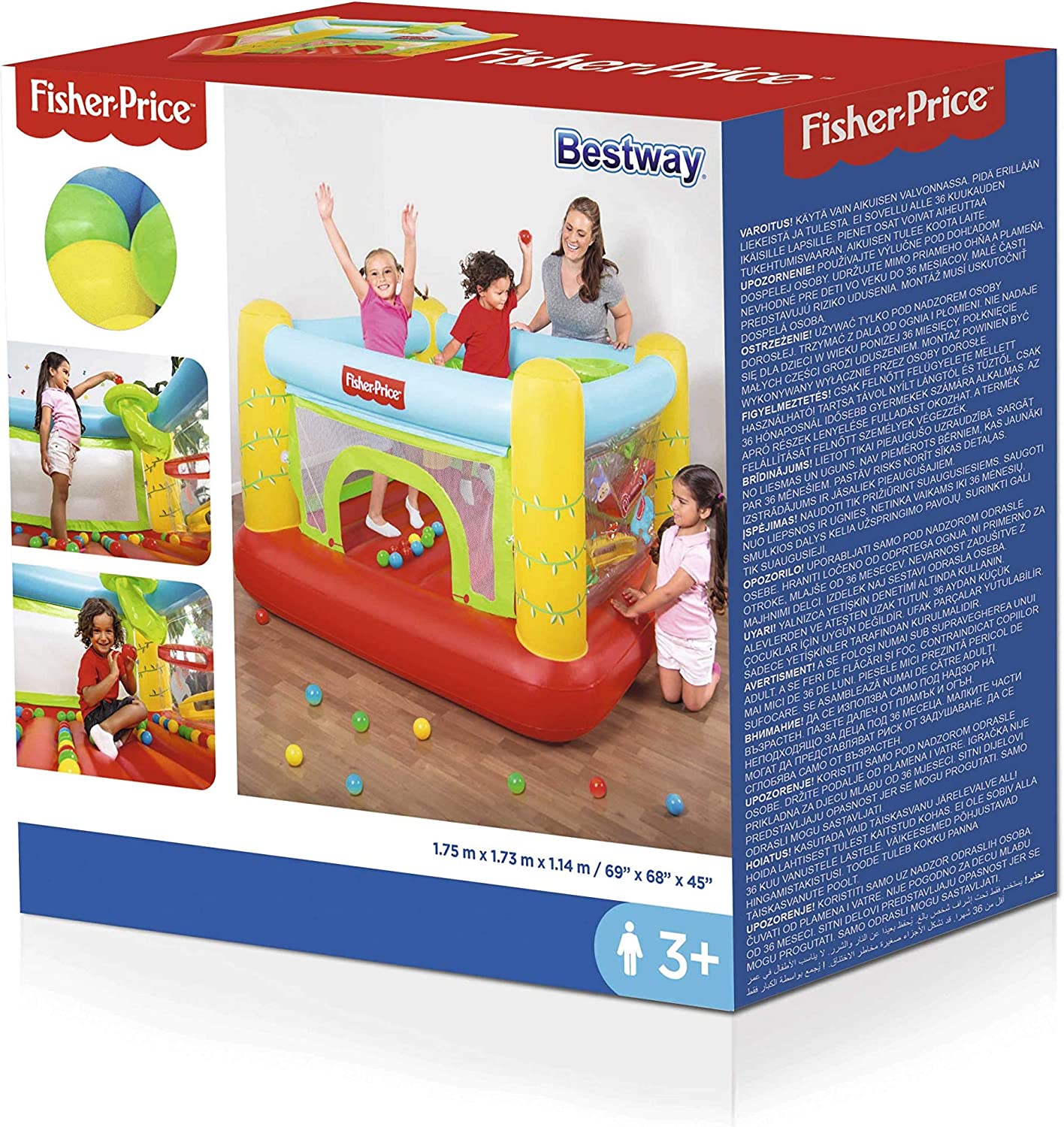 Trampolina Fisher-Price 175x173x114cm B93542