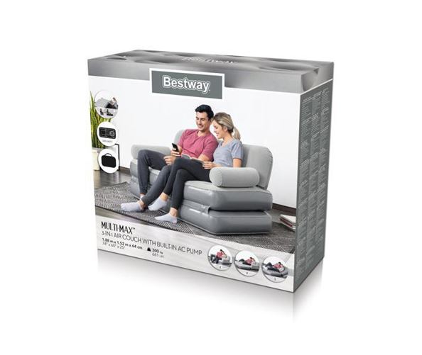 Sofa dmuchana 2-os+pompka 188x152x64 B75073 67012