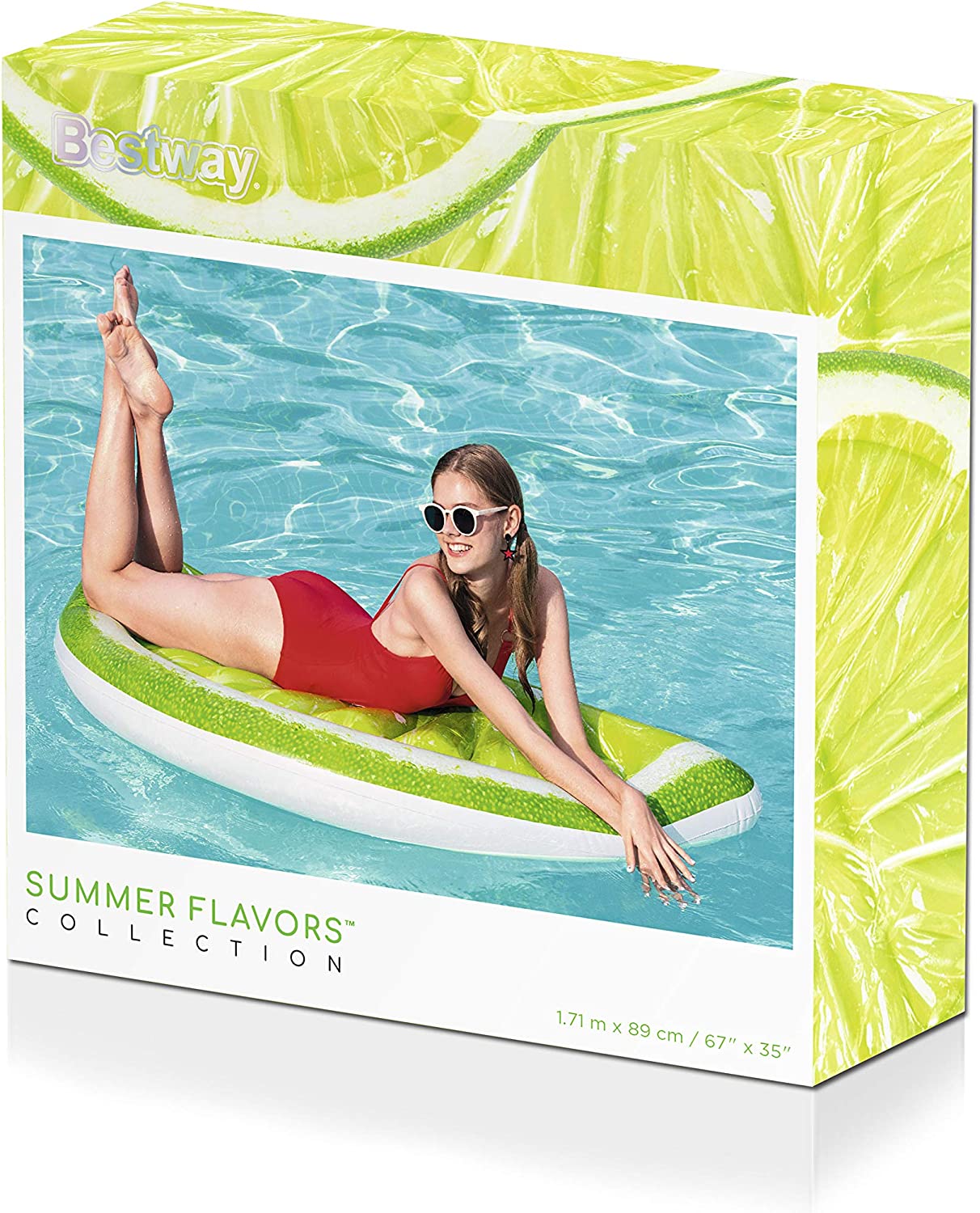 Materac dmuchany Limonka 171x89cm B43246 67395