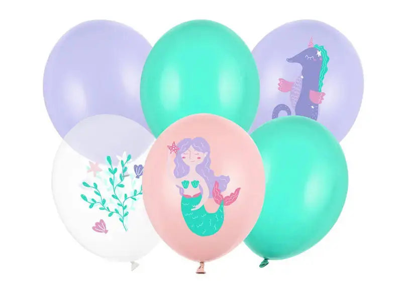 Balony 30cm - Morski Świat - 6 szt.