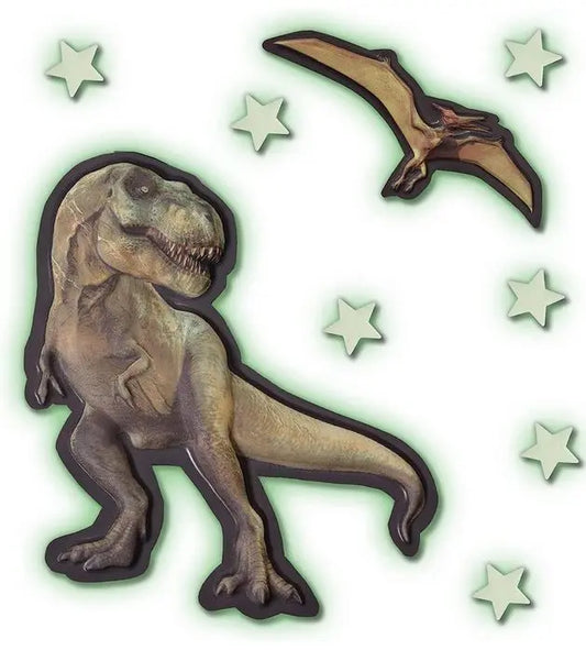 Mega świecący w ciemności t-rex