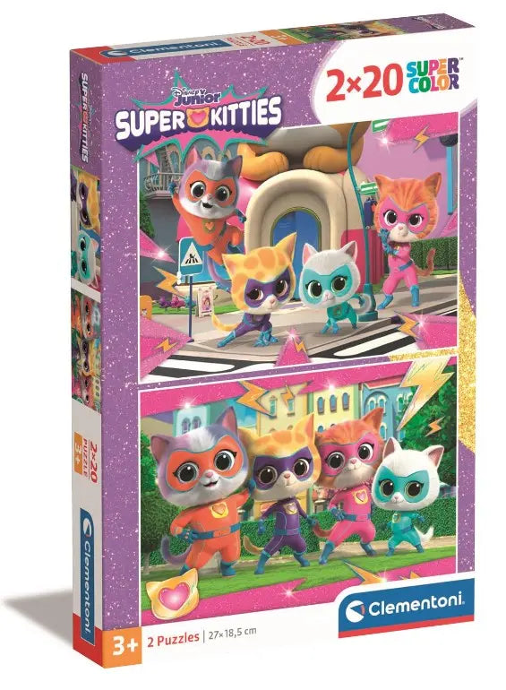 Puzzle 2x20 Super Kolor Super Kitties