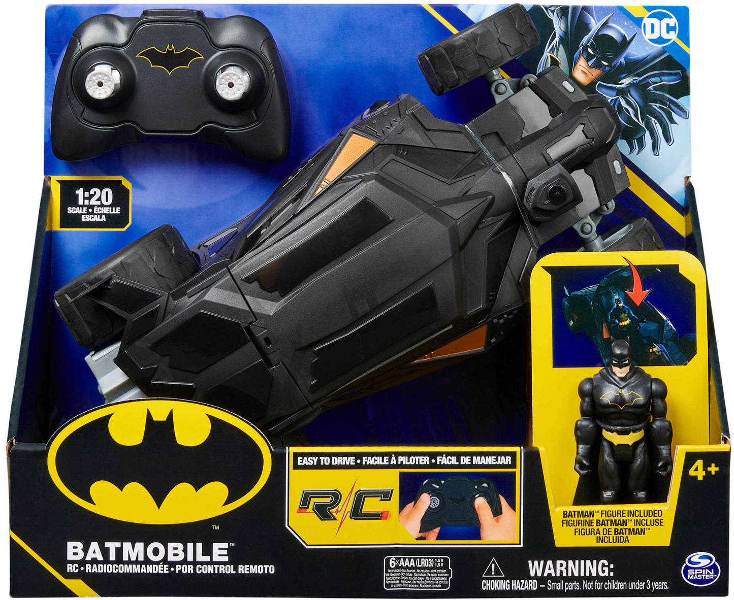 SPIN Batman pojazd R/C Batmobile 1:20 6065425 /2
