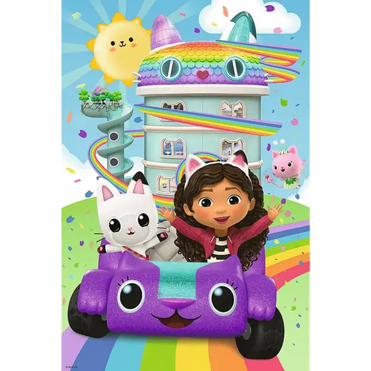 Puzzle Premium Plus Kids UFT, Koci Domek Gabi 160 el. Piękna Gabi