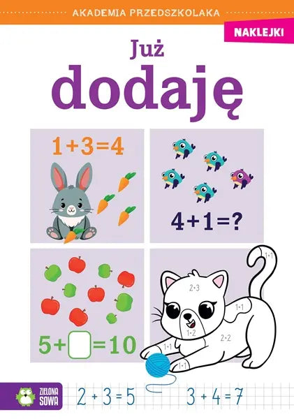 Książeczka - Akademia przedszkolaka: Już dodaję