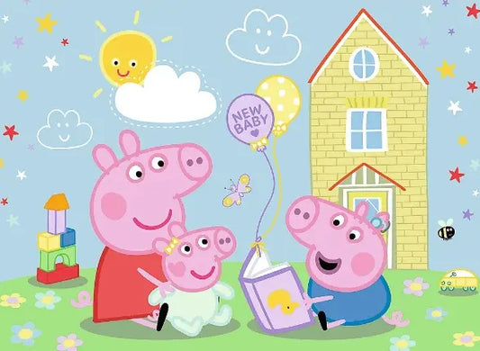 Puzzle Premium Plus Kids Świnka Peppa 30 ele, Peppa ma plan i kolekcjonerski plakat