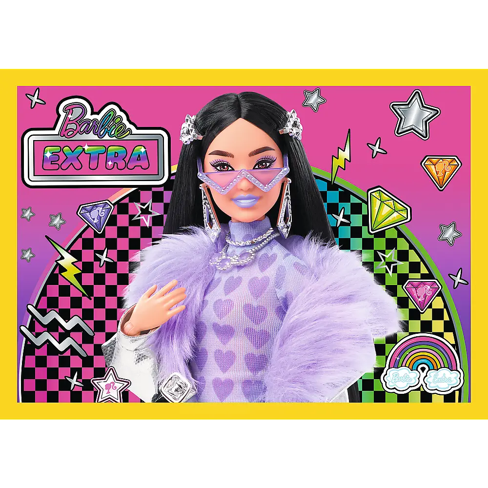Puzzle 4w1 wesoły świat barbie