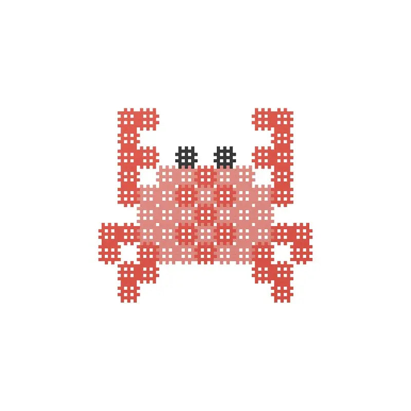 Klocki micro waffle 80 elementów krab