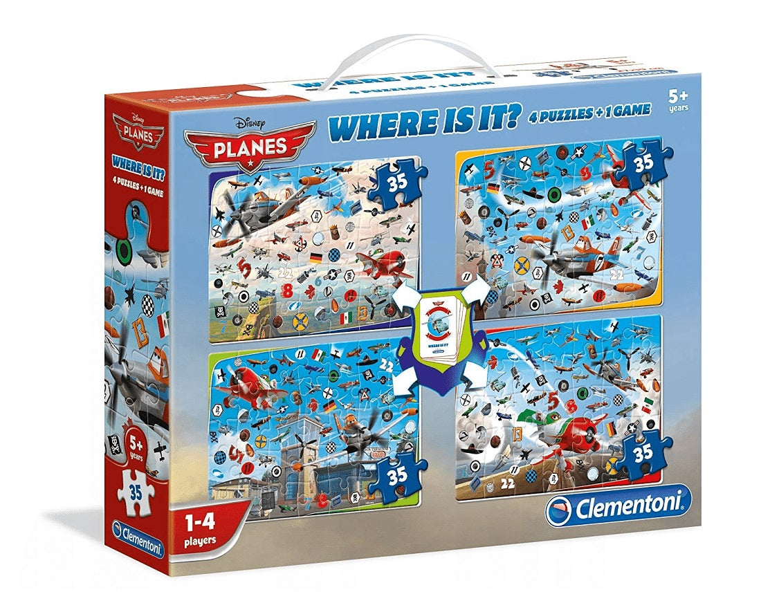 CLE puzzle 4szt+gra gdzie to jest? Planes 12021