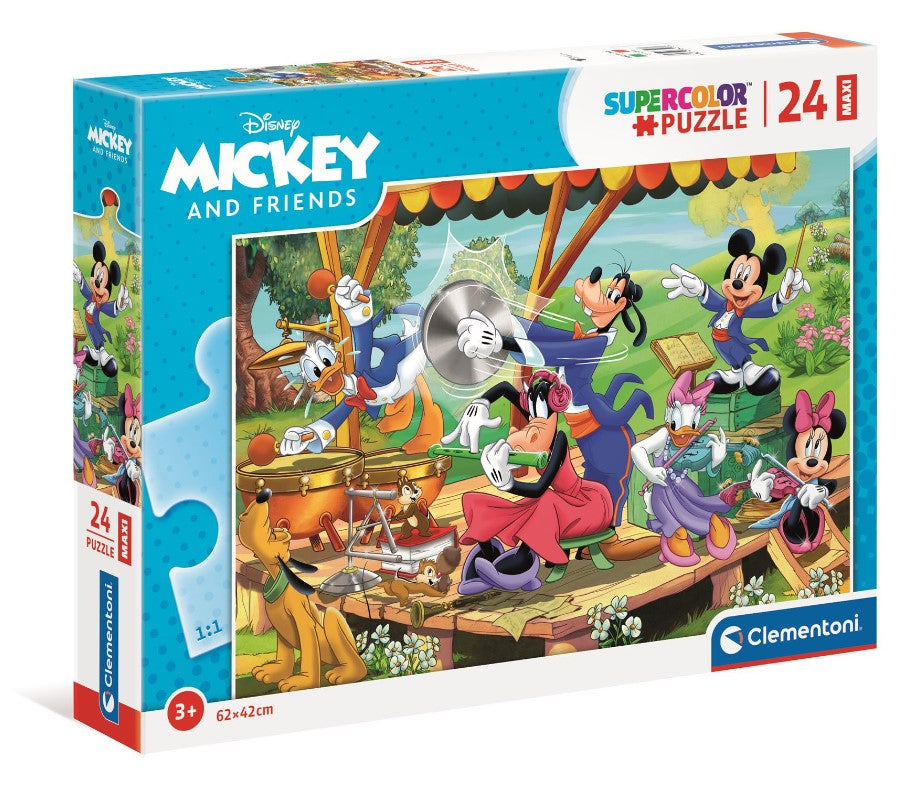 CLE puzzle 24 maxi SuperKolor Mickey&Fri.24218