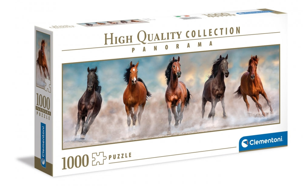 CLE puzzle 1000 Panorama HQ Horses 39607