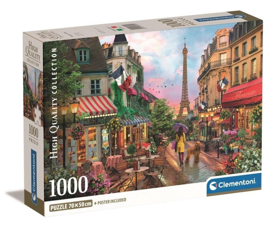 CLE puzzle 1000 Compact Flowers in Paris 39705