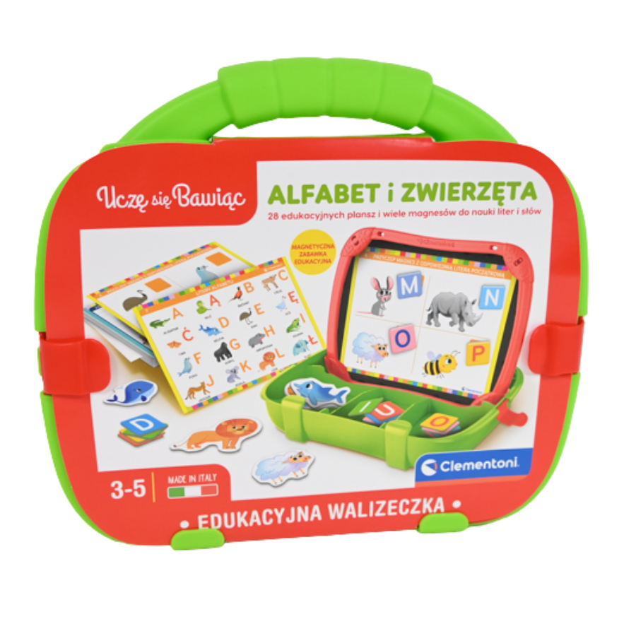 Walizeczka edukacyjna alfabet-zwierzęta