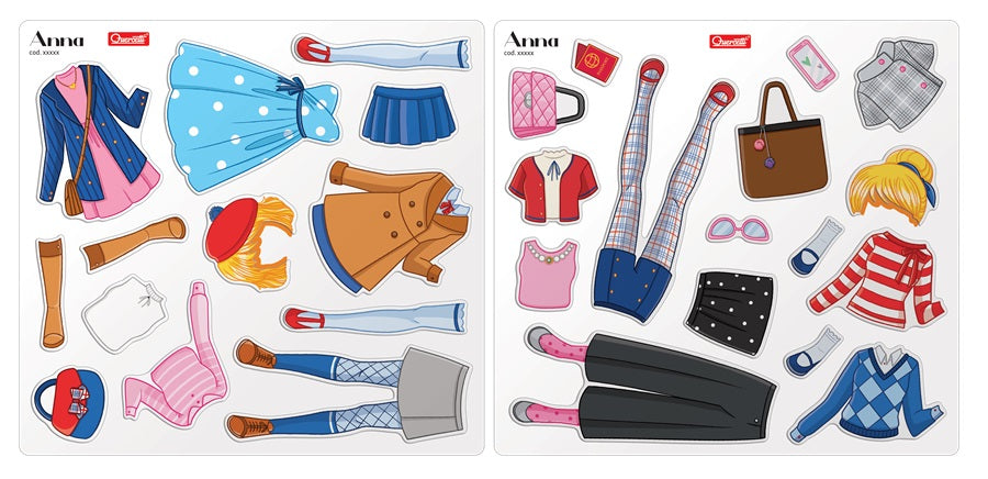 Quercetti moda magnetyczna best friends