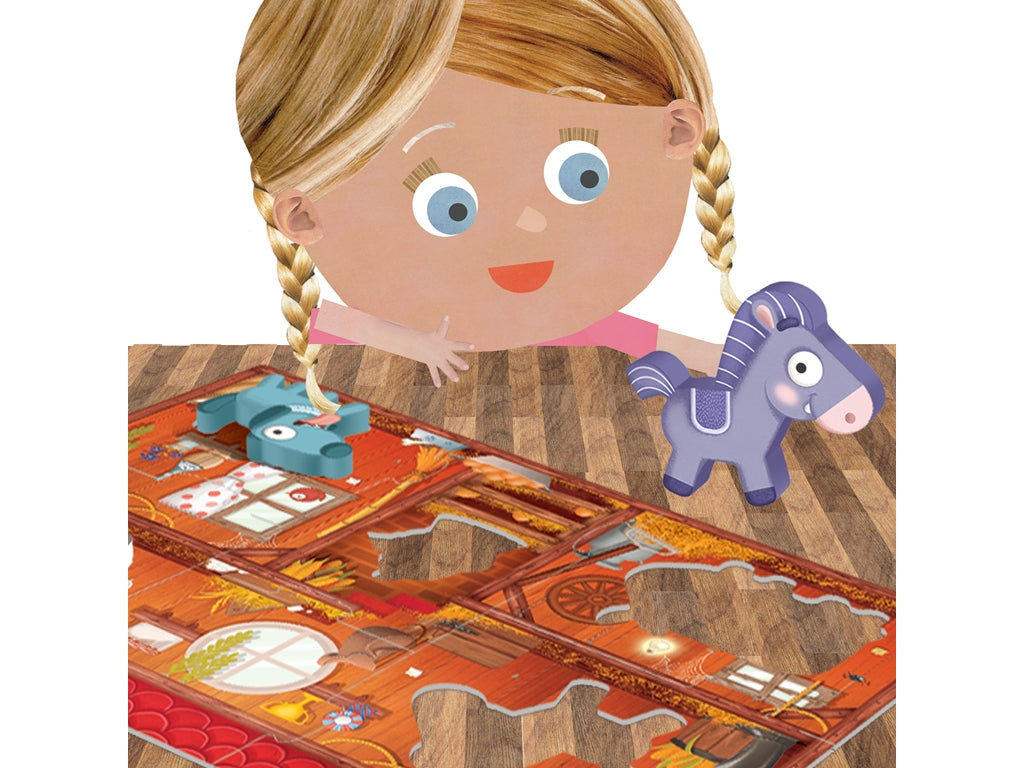 HEADU Montessori puzzle farma drew.2-4 20140