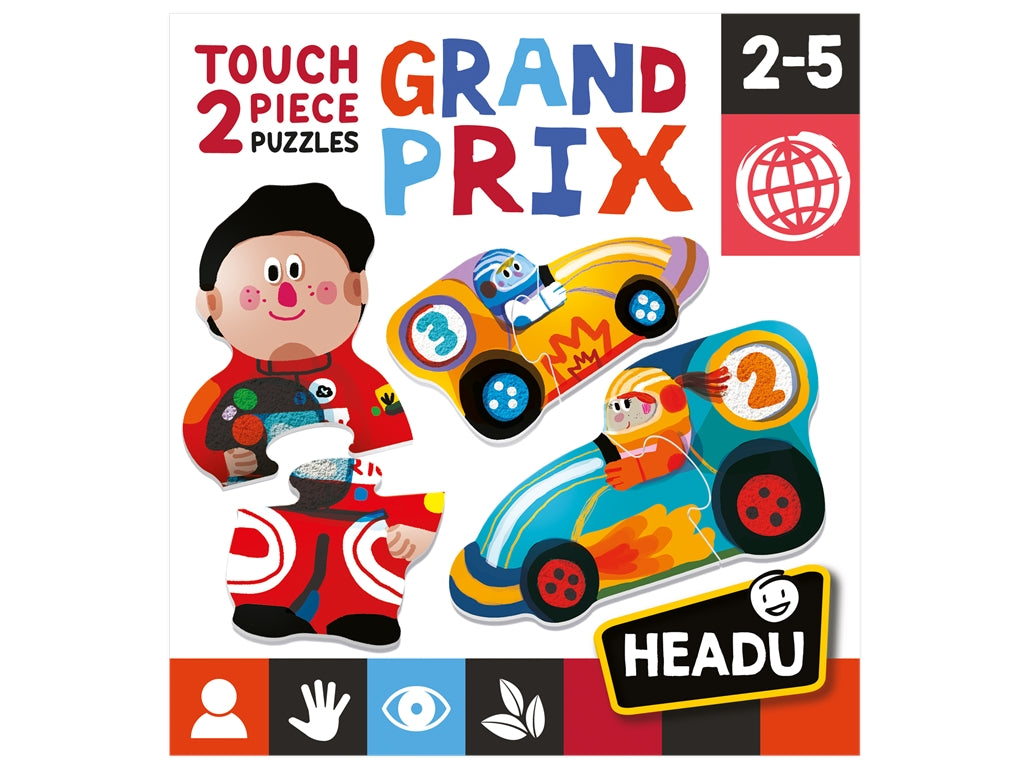 HEADU Puzzle sensoryczne Wyścigi 2-5 24902