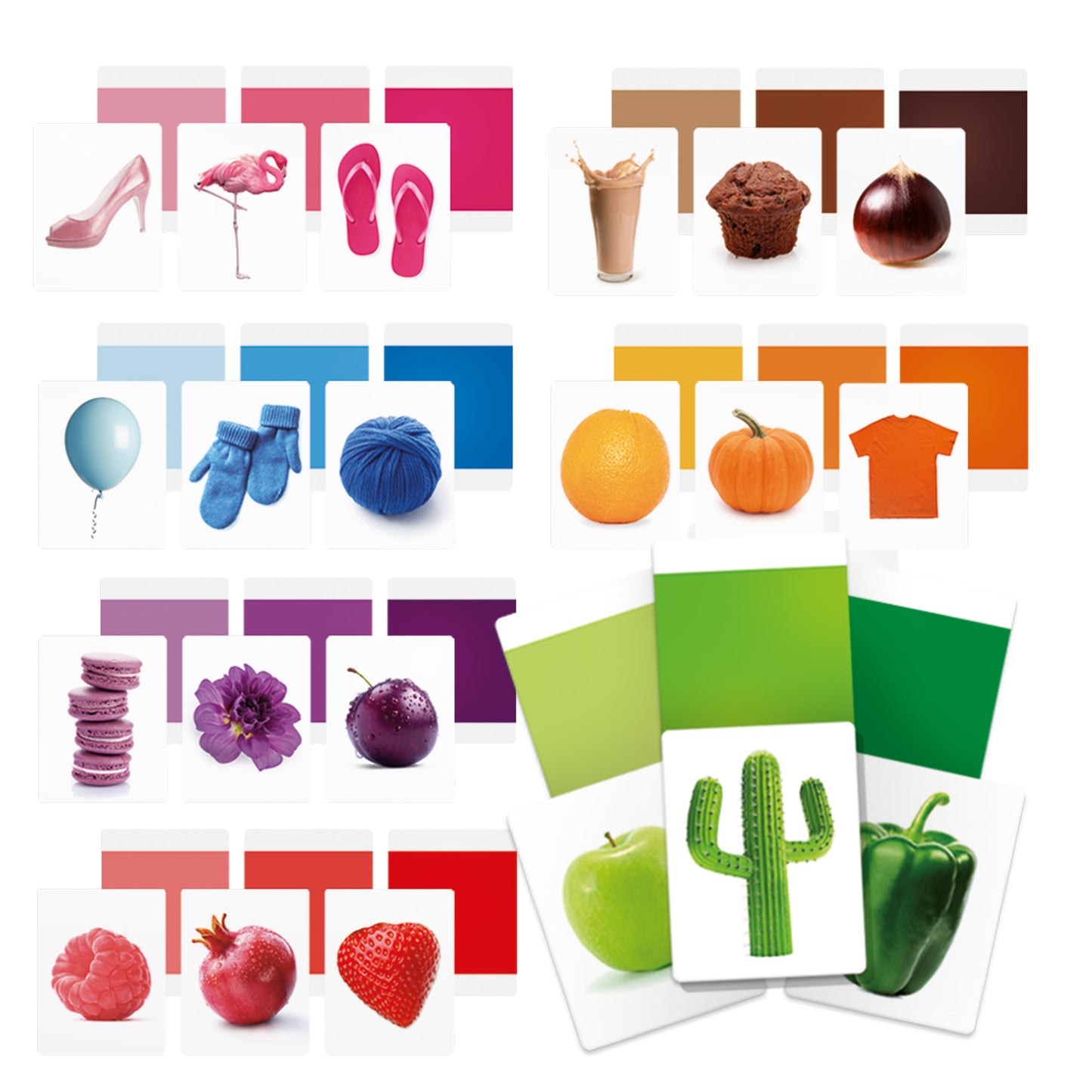 HEADU Montessori karty kolory wiek 2-5 27859