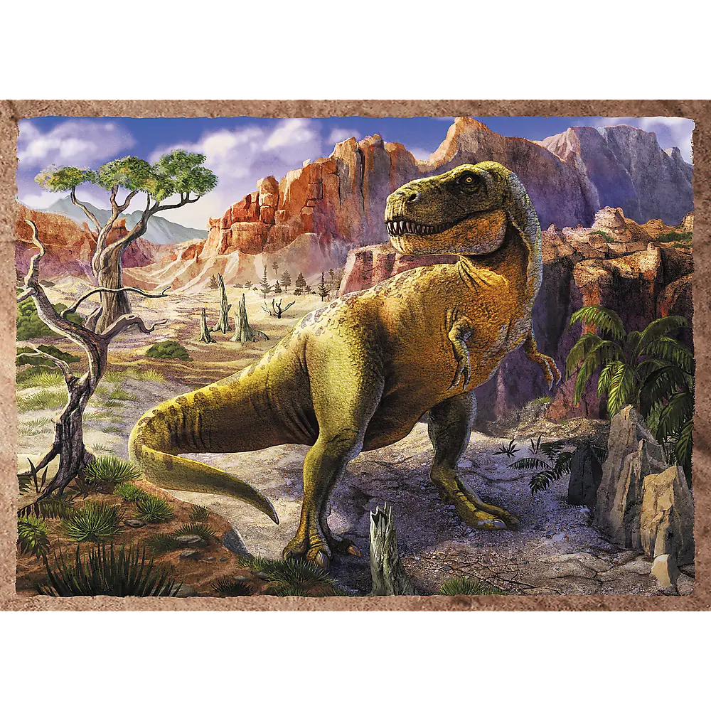 Puzzle 4w1 ciekawe dinozaury