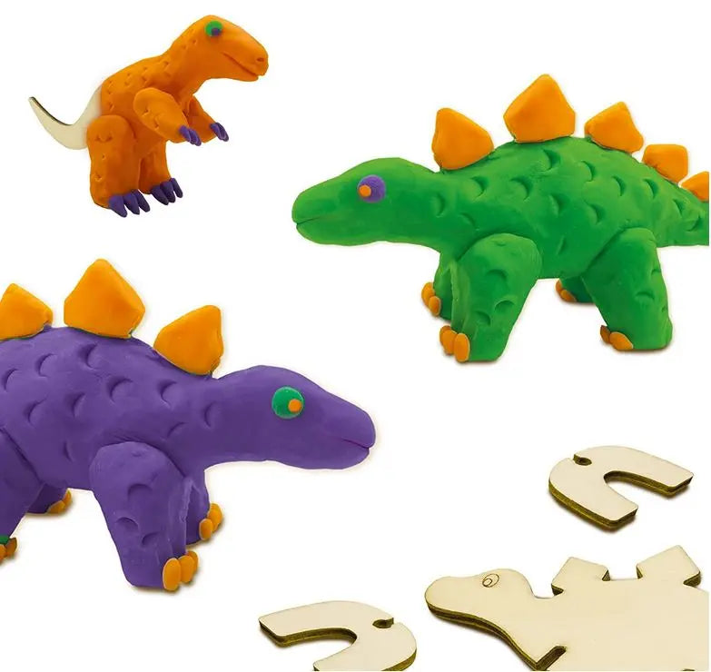 Ciasto masa Drewniane szkielety dinozaurów