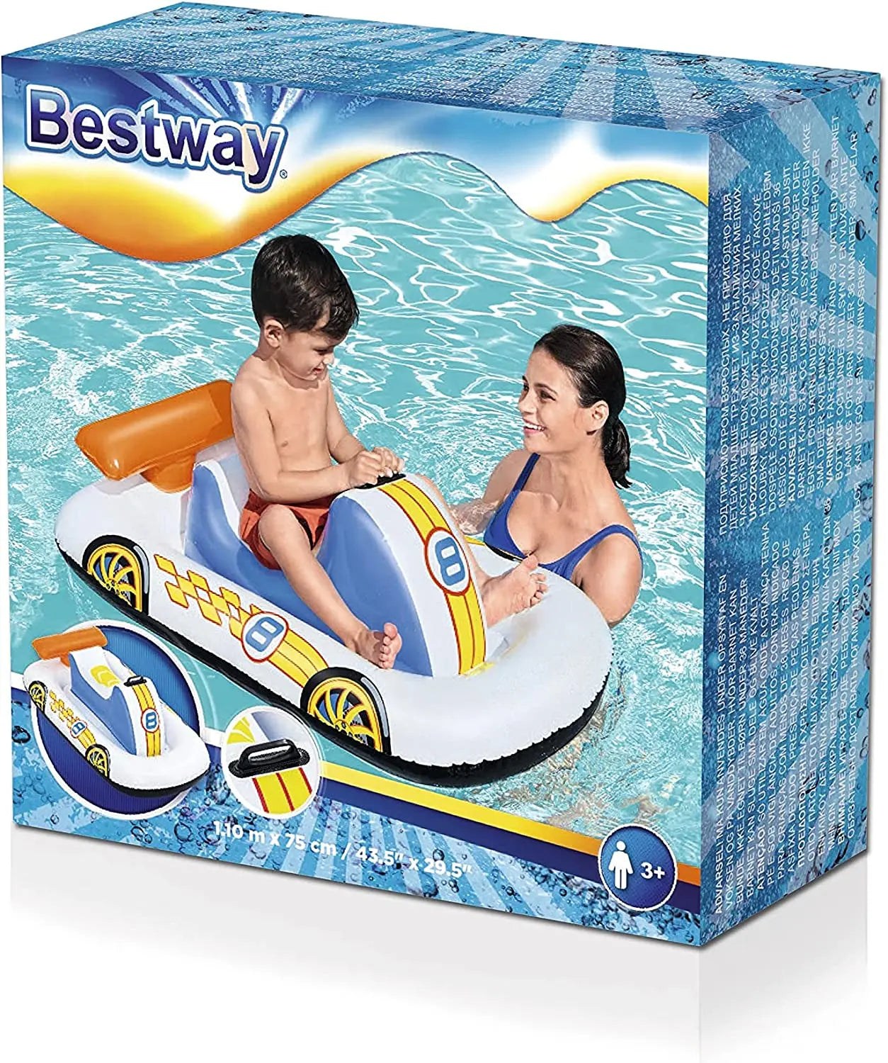 Auto sport dmuchane 110x75cm B41480 12230