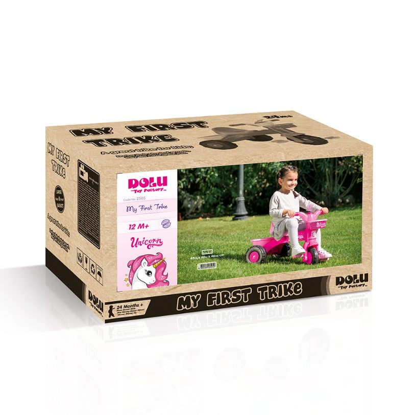 DOLU Unicorn rowerek trójkołowy+kijek 2504 25043