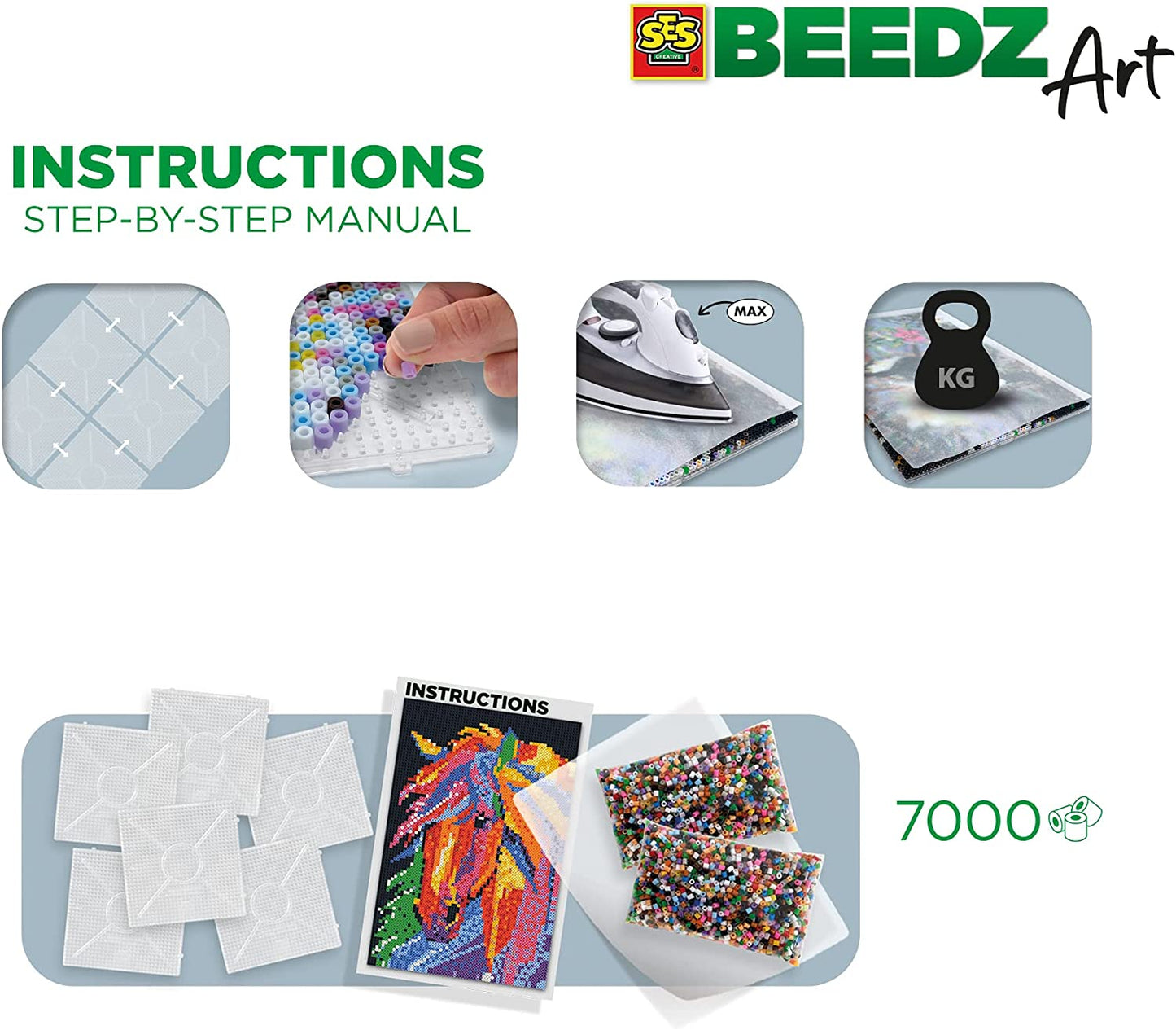 SES BeedzArt koral.Fantazyjny koń 06008 60084