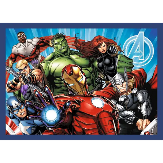 Puzzle Premium Plus Kids, Marvel 4 x 88 el. Bohaterowie są wśród nas
