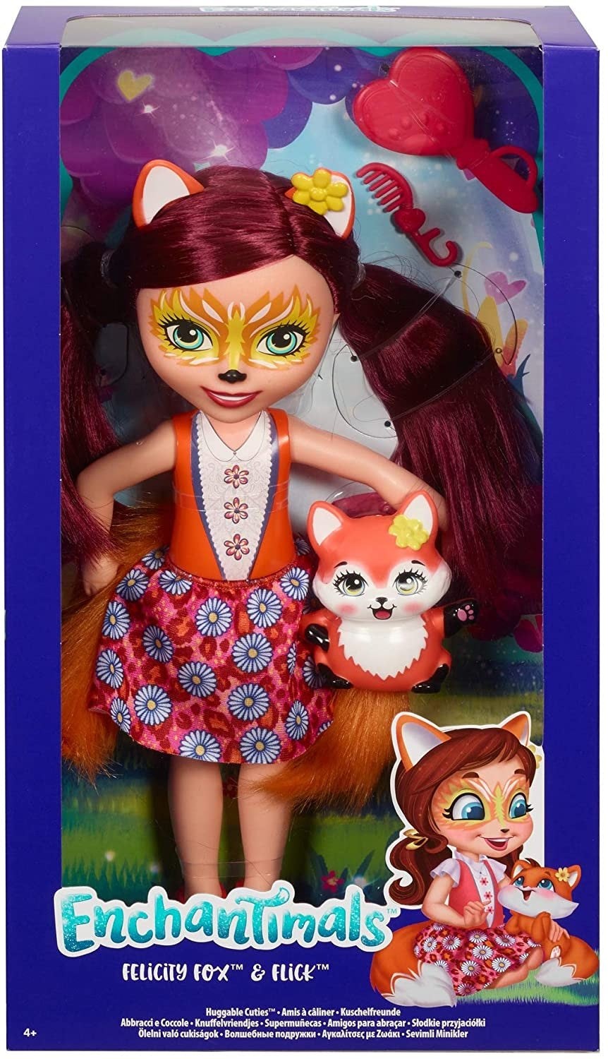 Barbie Enchantimals duża lalka+zwierz FRH53 FRH51